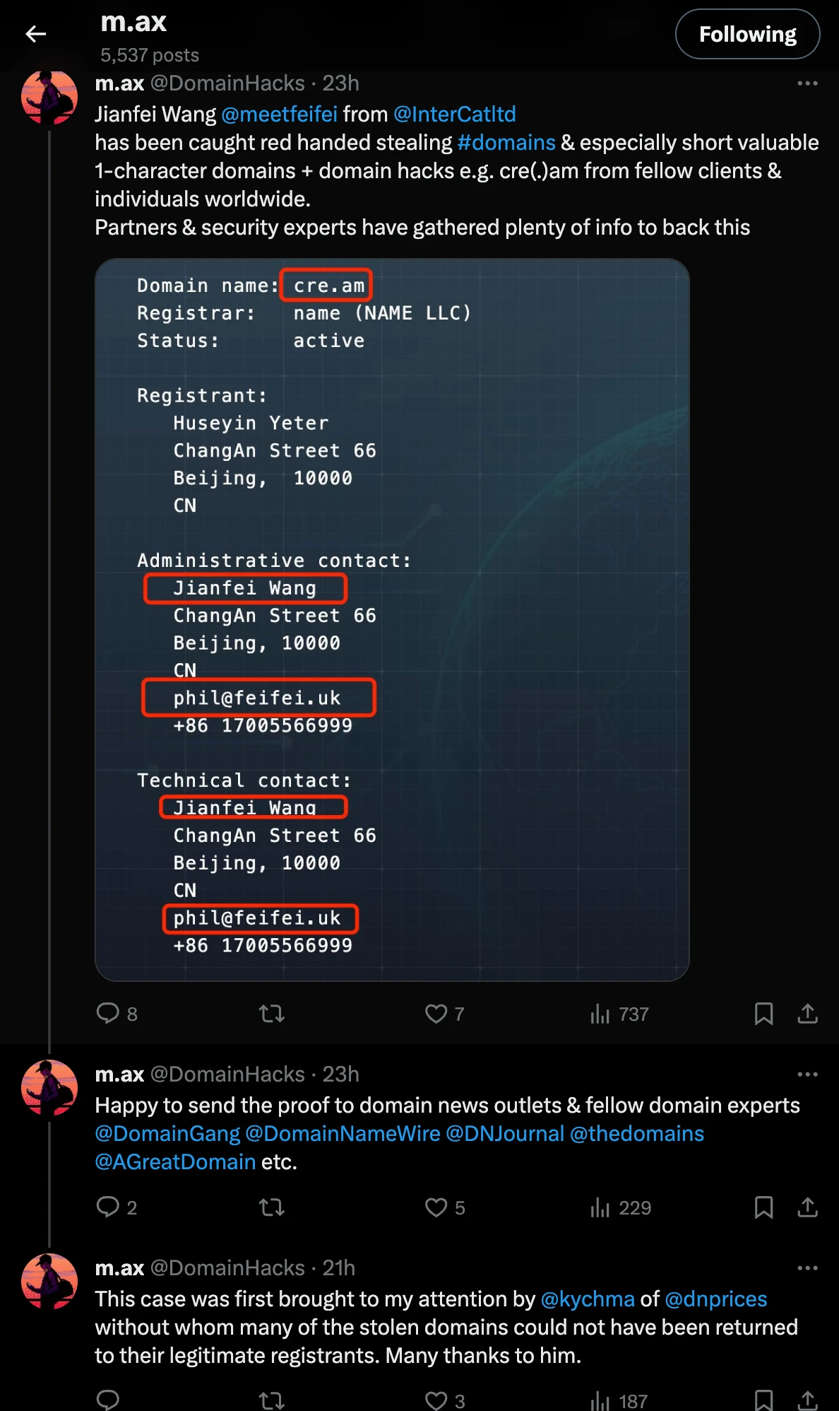 ⚠️注意：“域名大盗”出现，小心你们的域名了！