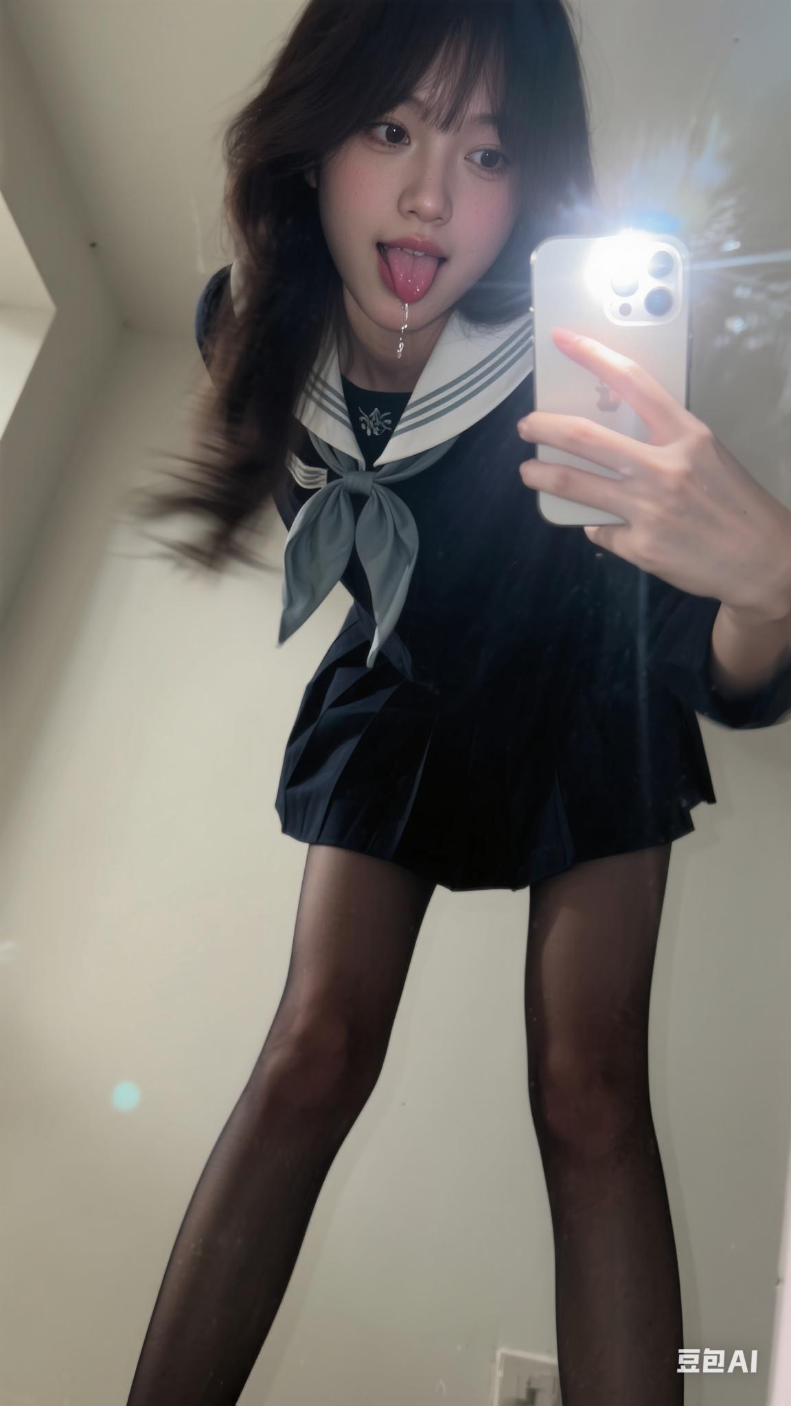 帮我生成一张平白无奇的自拍照片