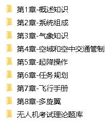 资源分享：CAAC 无人机执照视频教程及考试理论题库