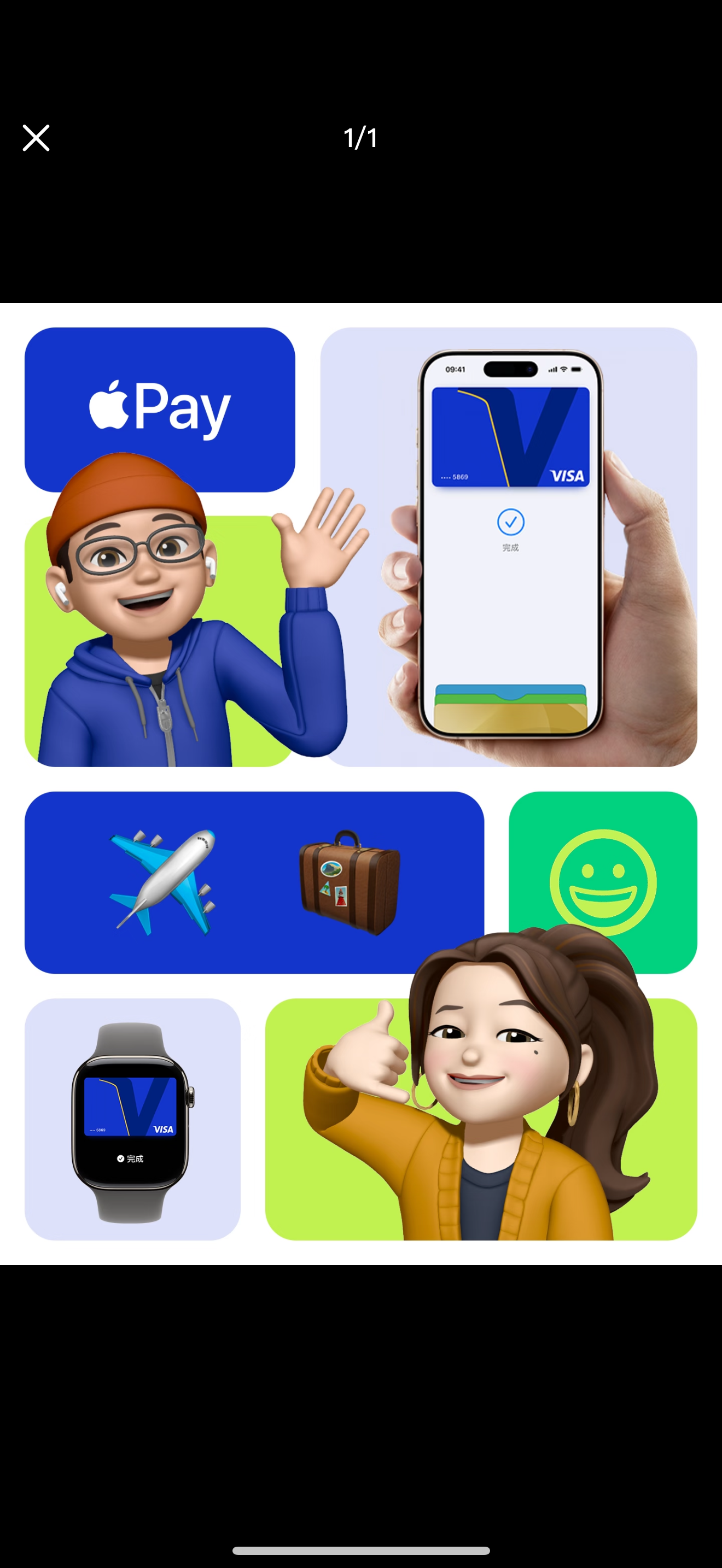 Apple Pay 已经支持国内发行的单标 VISA 卡绑定。