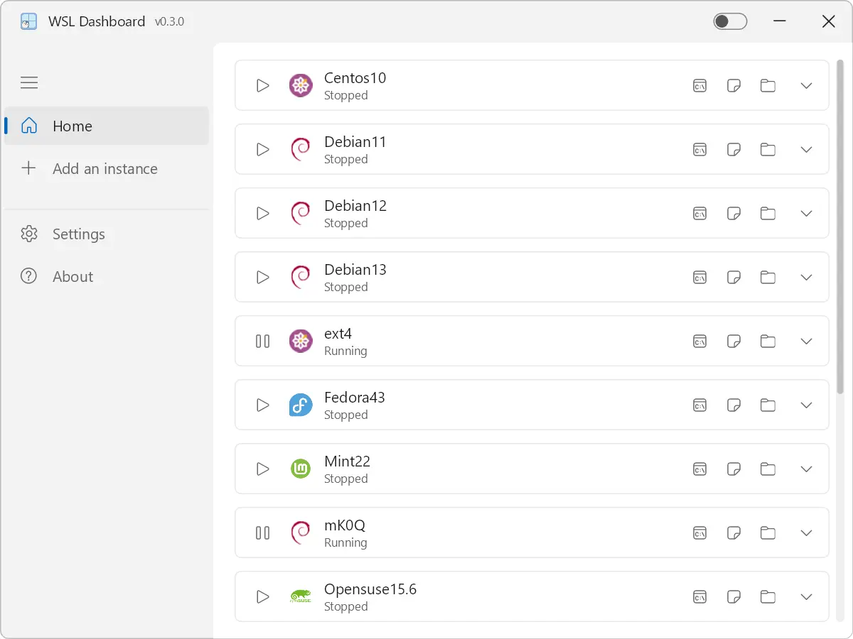 WSL Dashboard v0.3.0 开源发布，感谢各位精神股东