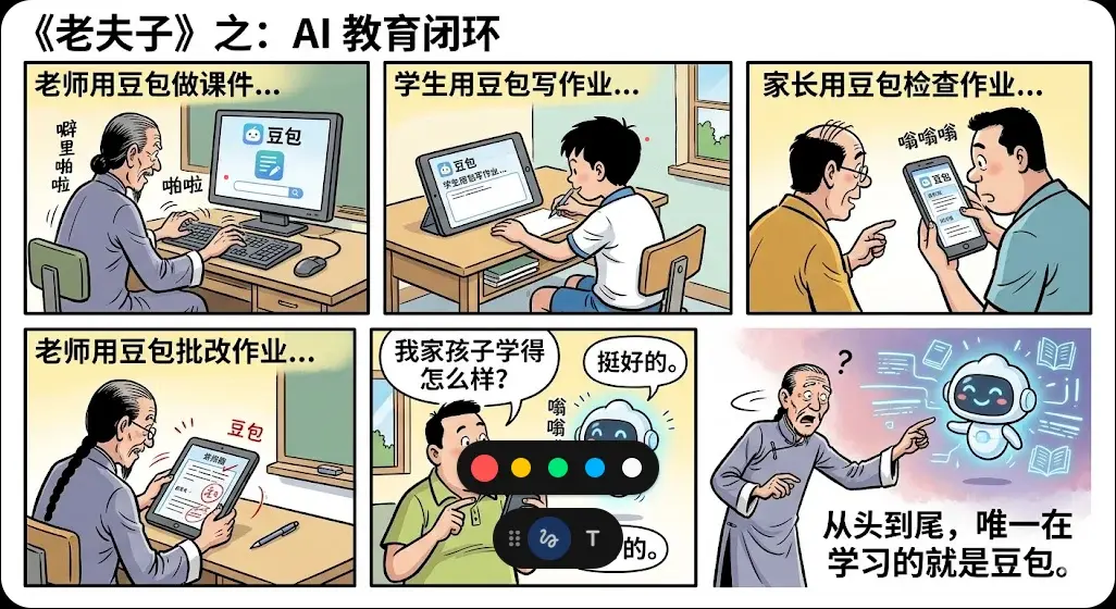 从头到尾，唯一在学习的就是豆包、。。。