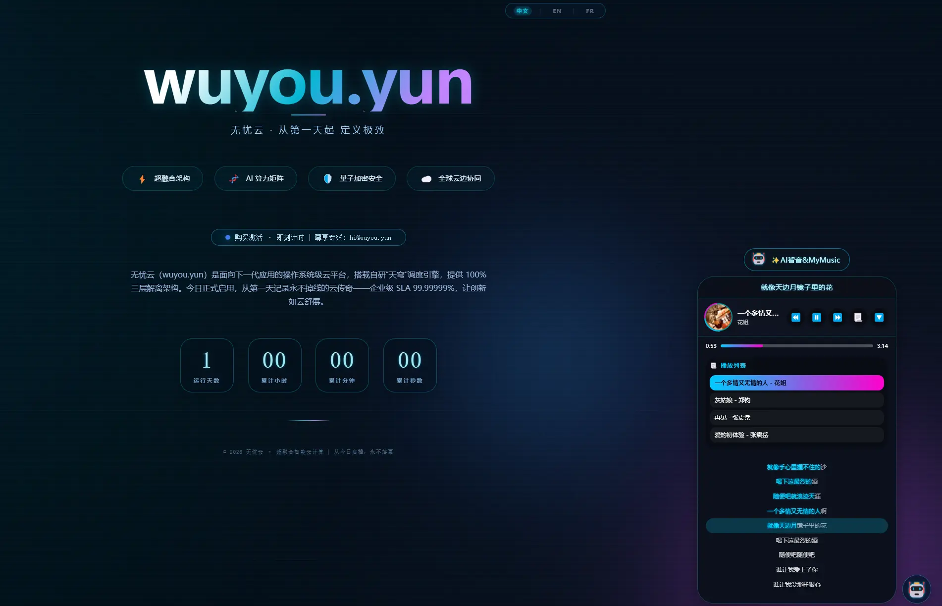AI智音 属于自己网站的音乐播放器！~
