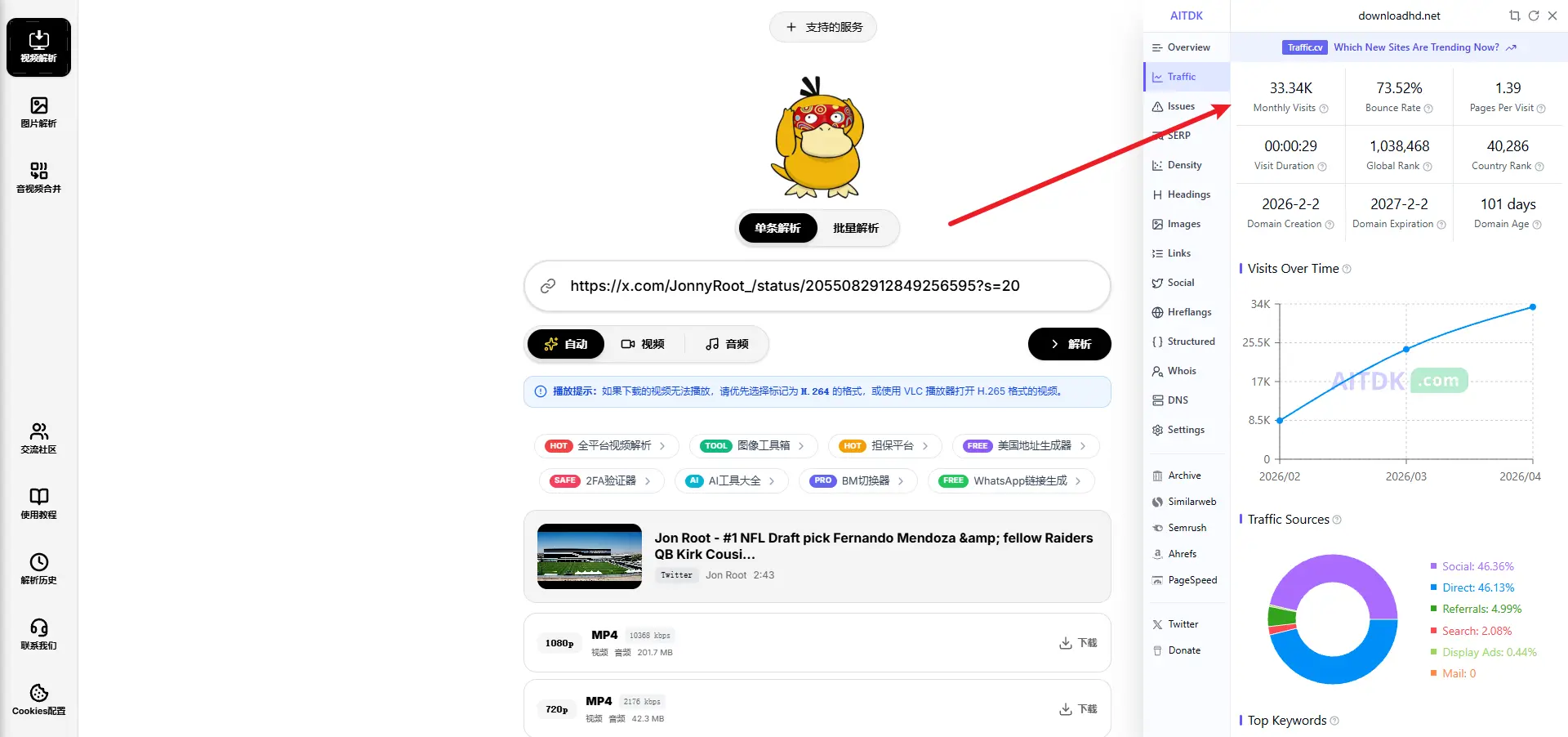 本来只想做个小工具，结果 100 天没怎么管，竟然涌进来 3 万多访客