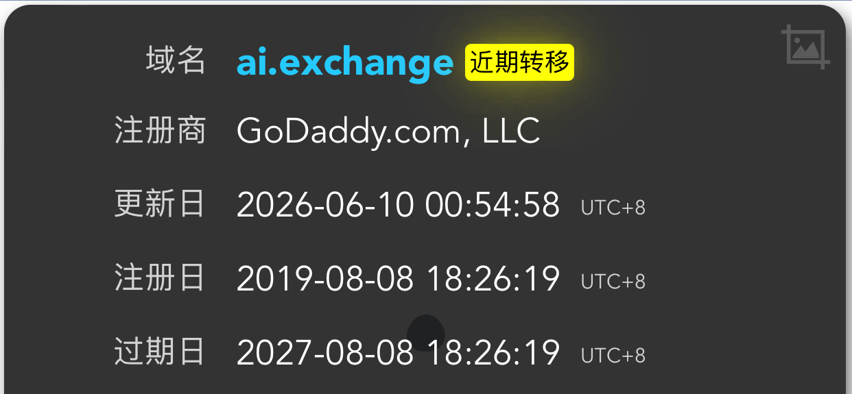 ai.exchange 这个域名一口价10万美元被秒了！