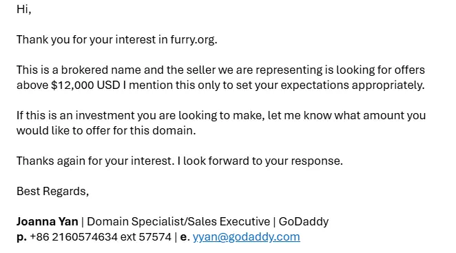 最近给furry.org提交了个报价，，