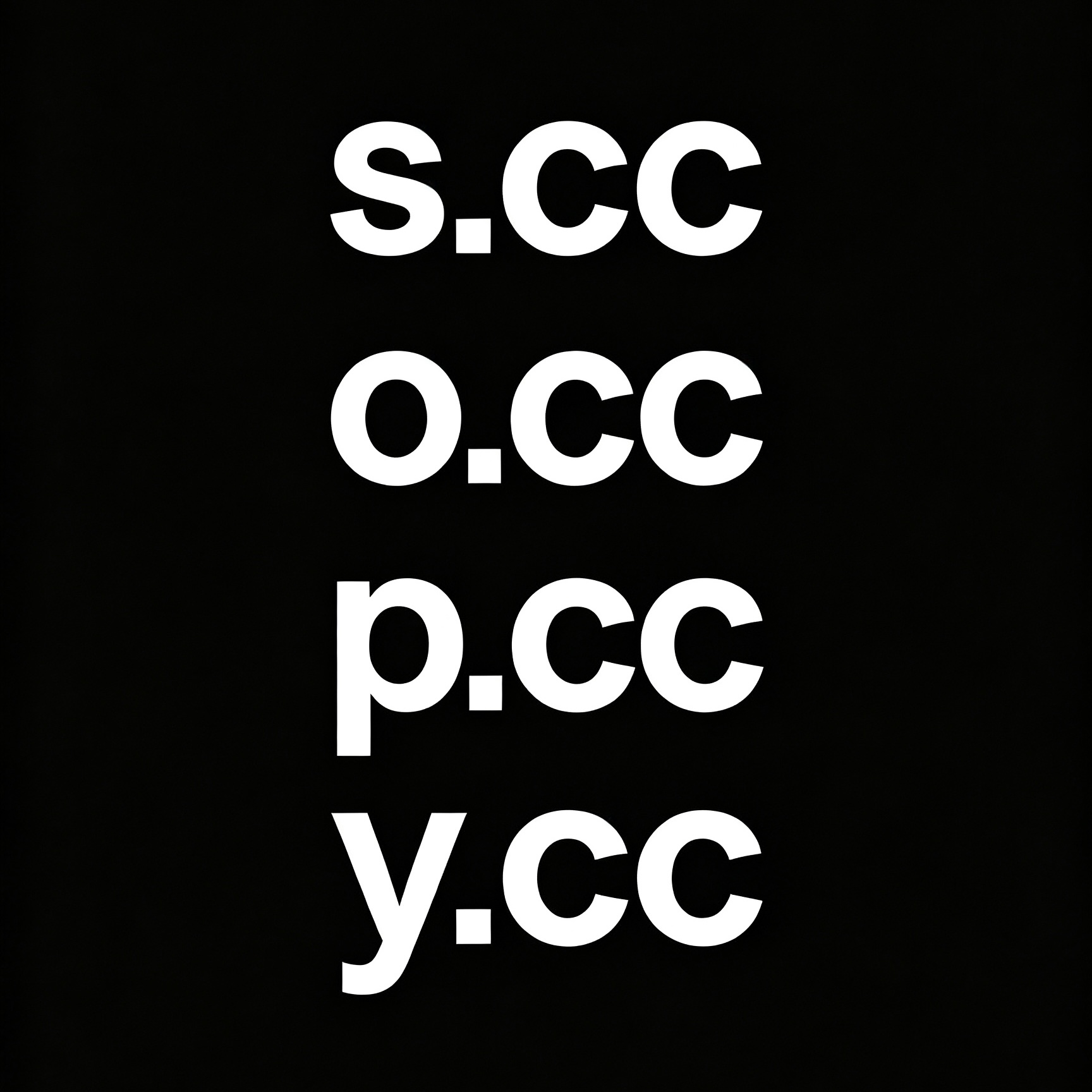 ѕ.cc   ⲟ.cc 四个单字母IDN域名